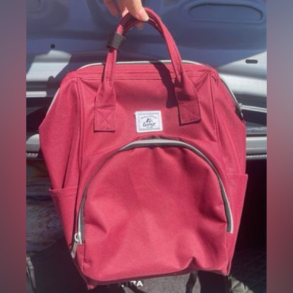 Small Maroon/ Red Backpack/ Bag - Picture 1 of 5